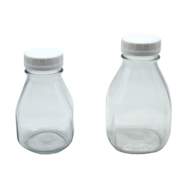 French square bottle with cap