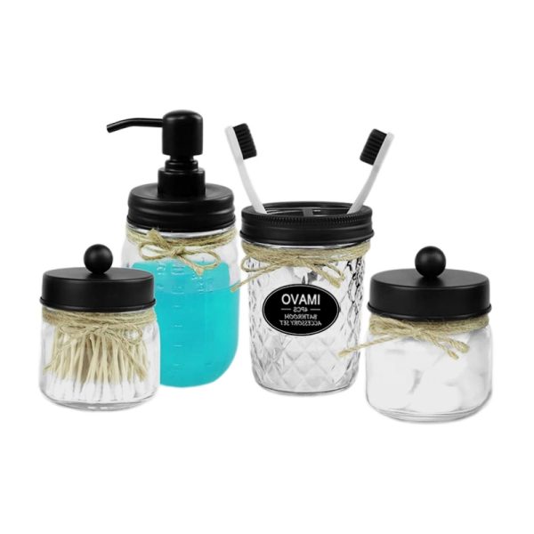 bathroom jar set