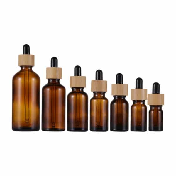 amber essential oil bottle