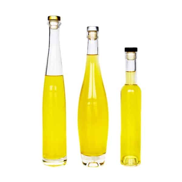 clear ice wine bottle