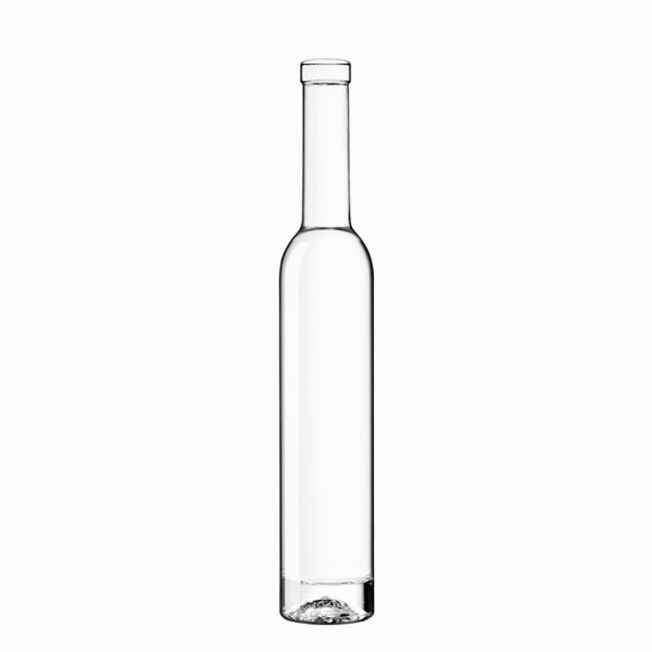 clear ice wine bottle