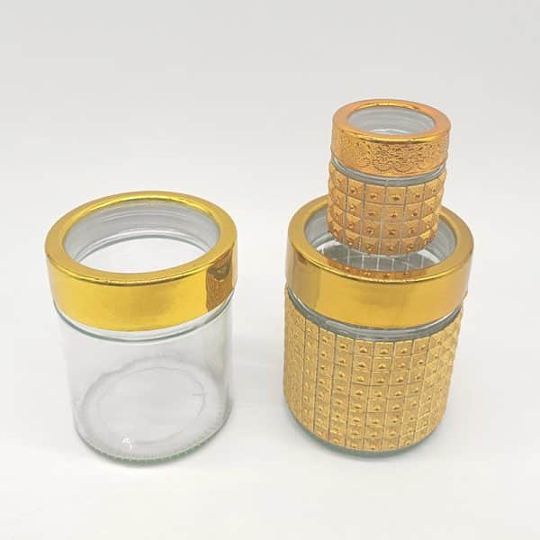 glass safforn jar