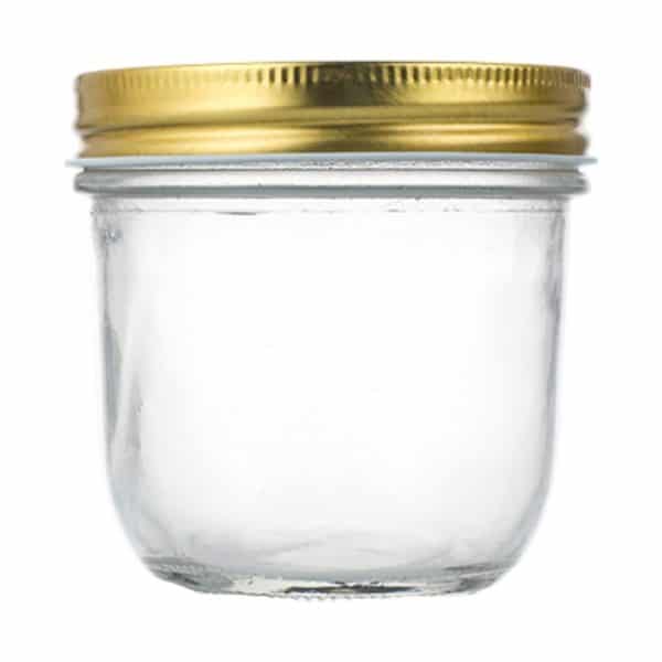 tapered glass jar