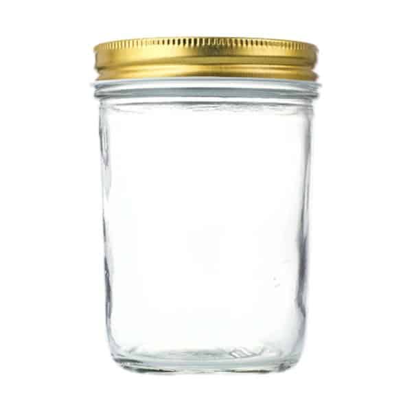 tapered glass jar