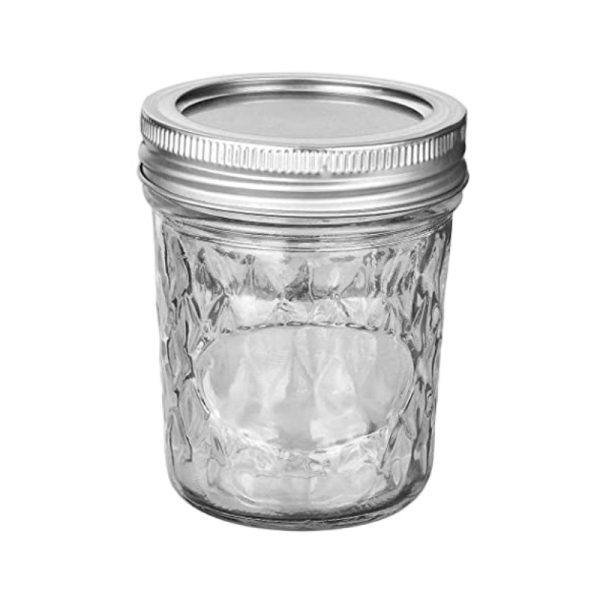 tapered glass jar