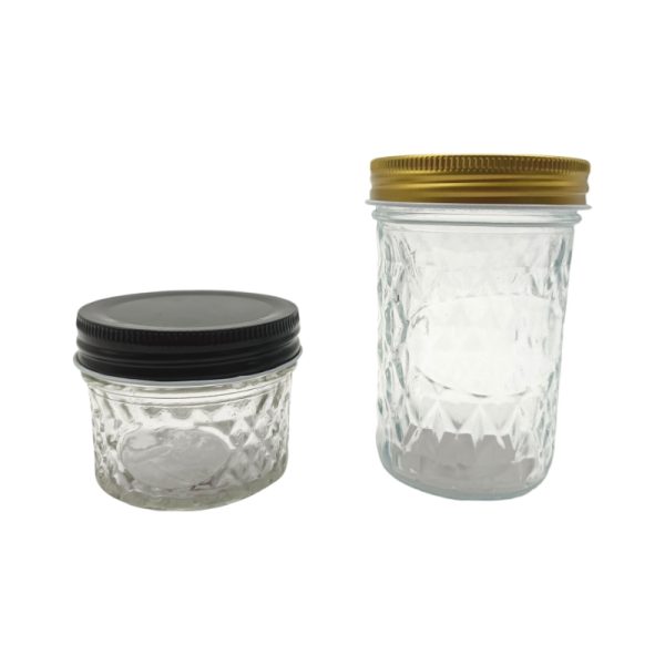 tapered glass jar