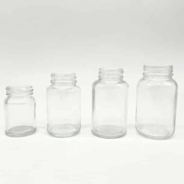 Clear Glass Capsule Bottle