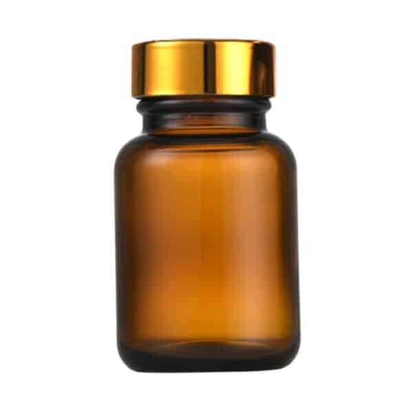 Amber Glass Capsule Bottle