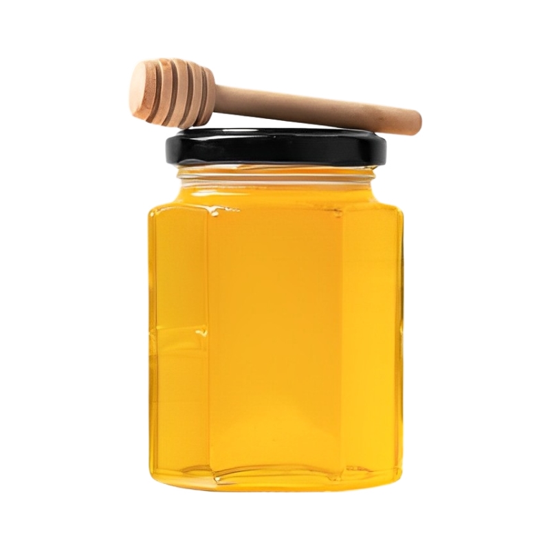 Honey Glass Jar Packaging Hex Glass Jar