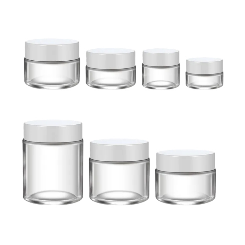 Clear cosmetic jars wholesale